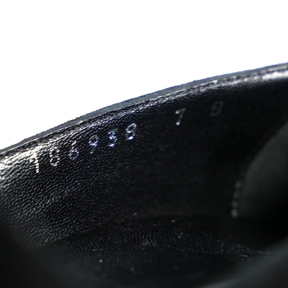 Gucci Black Suede Crystal Embellished Peep Toe Pumps 186938 C2000 7B - Picture 11 of 15